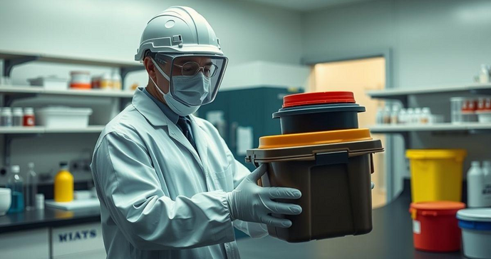 Como descartar resíduos químicos de forma segura e responsável