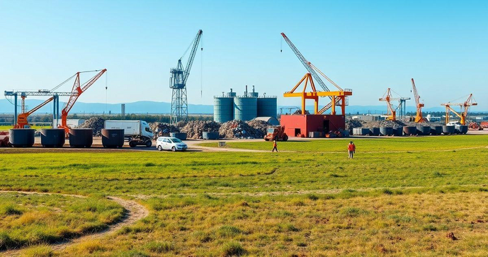 Empresa de coleta de resíduos industriais que protege o meio ambiente